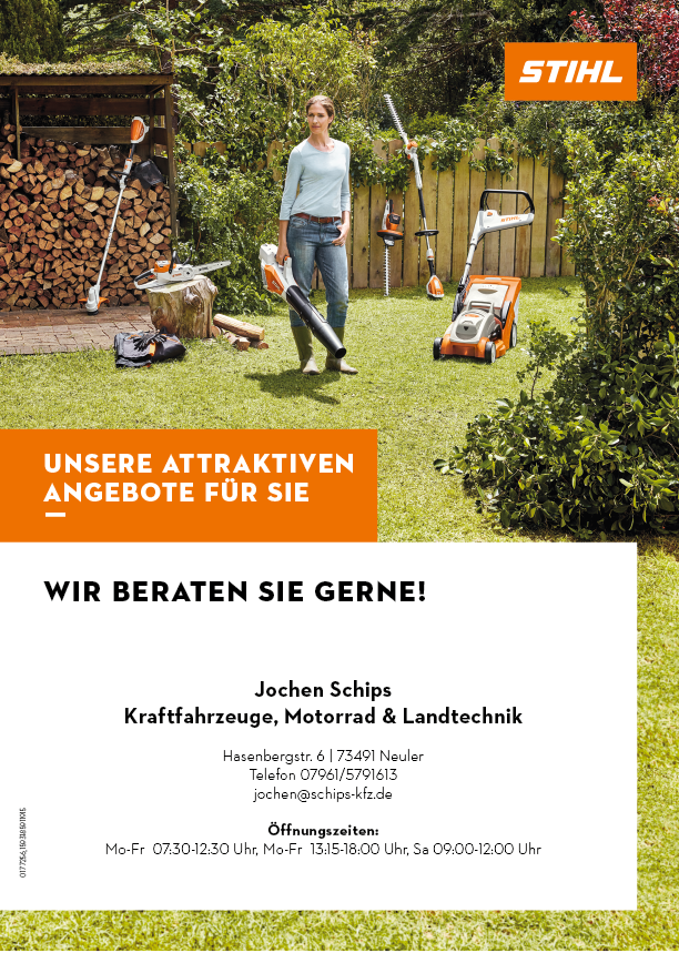 Forst und Gartengeräte Kraftfahrzeuge Jochen Schips